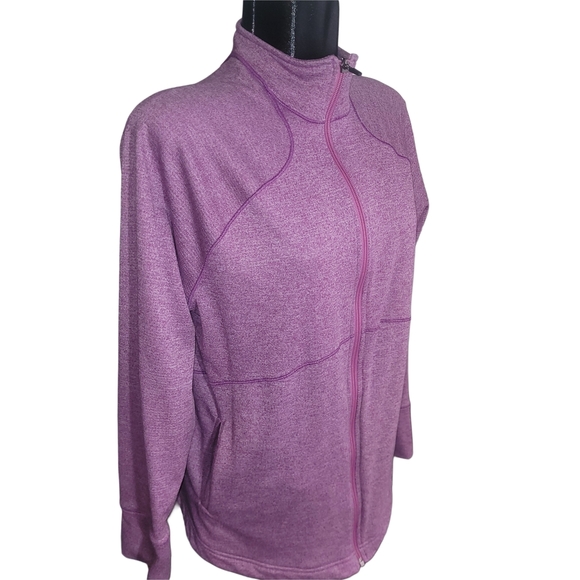 Reebok Purple Activewear Jacket XL - Picture 2 of 7